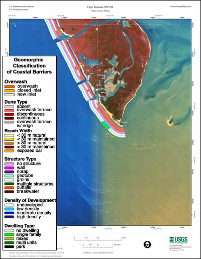 Coastal Classificaiton map for Cape Romano NW/NE