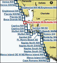 index map, Port Boca Grande SE/Bokeelia SW selected