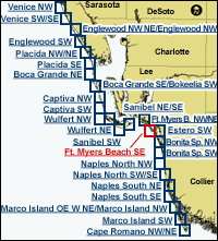 index map, For Myers Beach SE selected