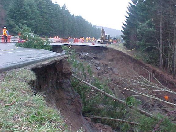 U.S. Highway 101 landslide