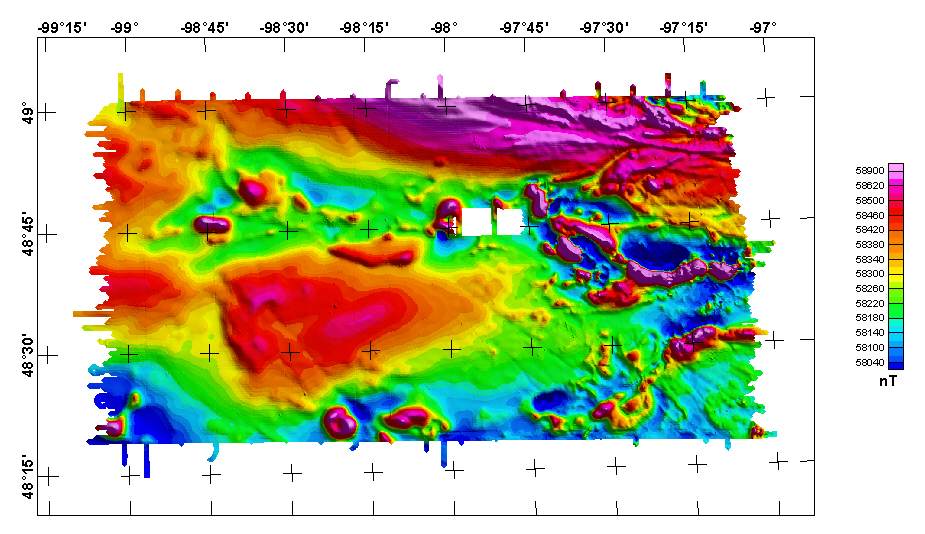 NE North Dakota Aeromagnetic Map