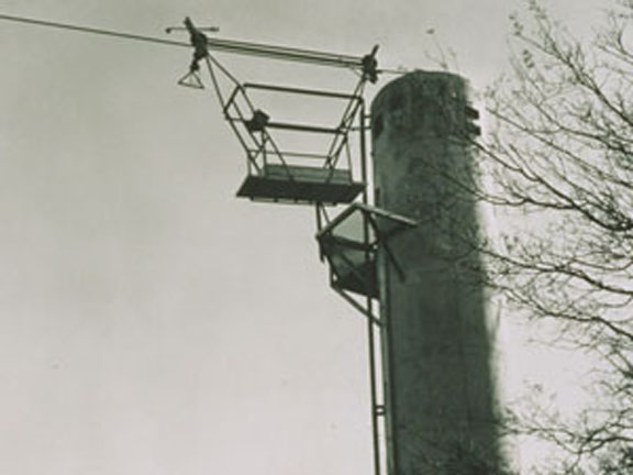 Figure 5: USGS Photo 5 - Typical streamflow-gaging station and cable car used prior to about 1960.