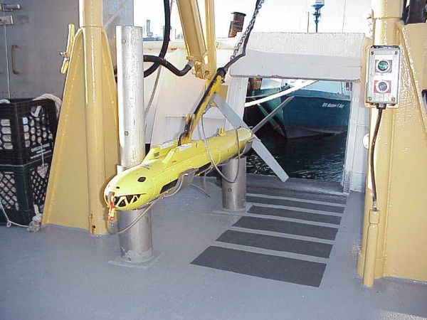 Edgetech (EG&G) 272T sidescan sonar tow fish.