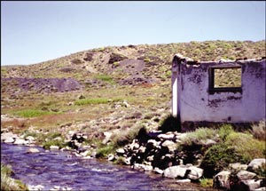 Abandoned mining camp of Pico Quemado
