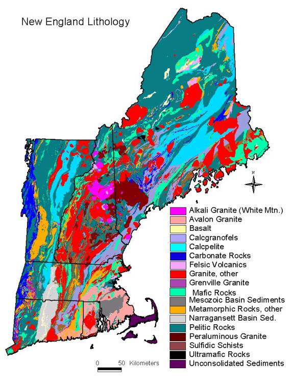 New England lithology
