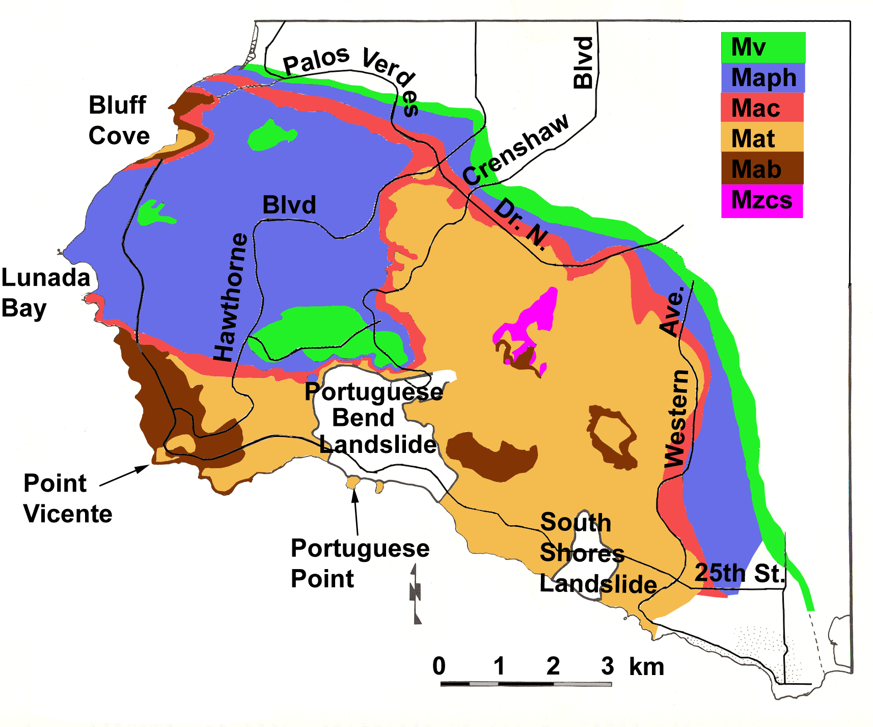 Image showing geology published by Conrad and Ehlig (1987).