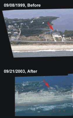Figure 11.  Photo from Hurricane Isabel impact study.