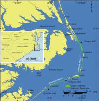 Figure 1. Location of Cape Hatteras National Seashore in North Carolina.