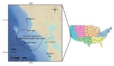 Gulf of the Farallones location map