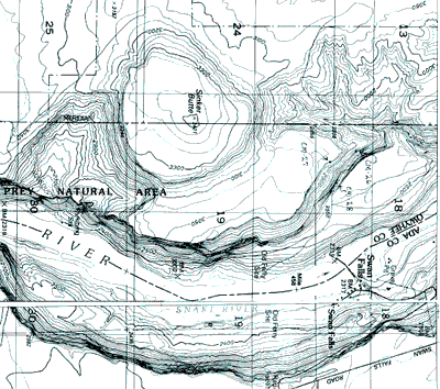 thumbnail image of topographic map of Sinker Butte (fig. 1)