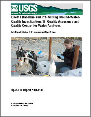Cover of OFR 2004-1341. 