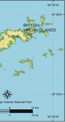 Figure 1. Location of Virgin Islands National Park, St. John, U.S. Virgin Islands. 