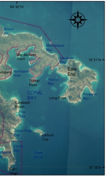 Figure 2.     Virgin Islands National Park on St. John Island.  