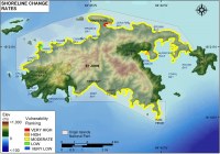 Figure 6. Shoreline change rates for Virgin Islands National Park.  