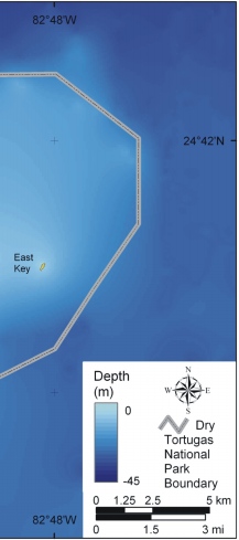 Figure 1. Location of Dry Tortugas National Park, Florida. . 