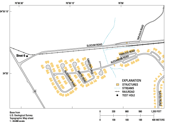 Generalized map of MCAS showing location of Strat-5 well
