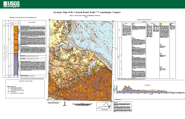 Poster: Geologic Map of the Colonial Beach South 7.5' Quadrangle, Virginia