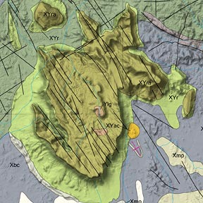 Thumbnail of geologic shaded relief map of Venezuela