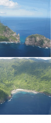 Figure 4. Photographs of geomorphic features on Tutuila in the National Park of American Samoa. v