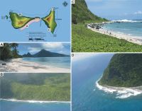 Figure 5. Photographs of geomorphologic features on Ofu and Olosega in National Park of American Samoa.