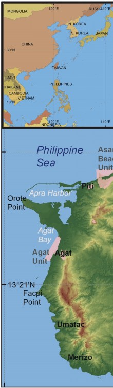 Figure 1.    Location of War in the Pacific National Historical Park, Guam. 