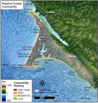 Figure 11. Relative Coastal Vulnerability for Point Reyes National Seashore.
