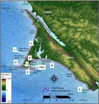 Figure 4A-J. Index map  of geomorphologic features within Point Reyes National Seashore. 