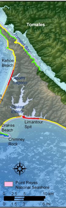 Figure 5.   Coastal Geomorphology for Point Reyes National Seashore.