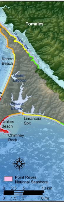 Figure 7.   Regional coastal slope for Point Reyes National Seashore.