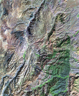 portion of a false-color-image map