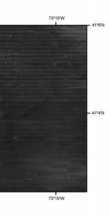 Detailed view of density flow pathways from the Bridgeport, Connecticut study area. Location of this view is shown in the mosaic interpretation.