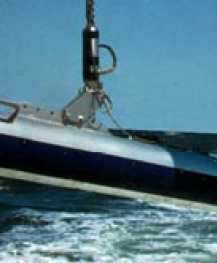 Edgetech (EG&G) 272T sidescan-sonar tow fish used aboard the RUDE for data acquisition during NOAA survey H11043.