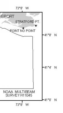 Outline of the sidescan-sonar mosaic completed during NOAA survey h11045.