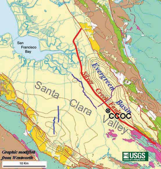 small map of Coyote Creek site