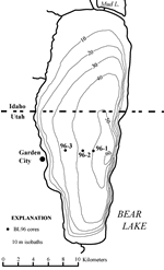 thumbnail image of figure 1 in report: map of Bear Lake