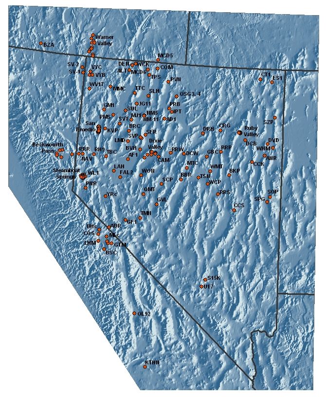 Great Basin shaded relief image