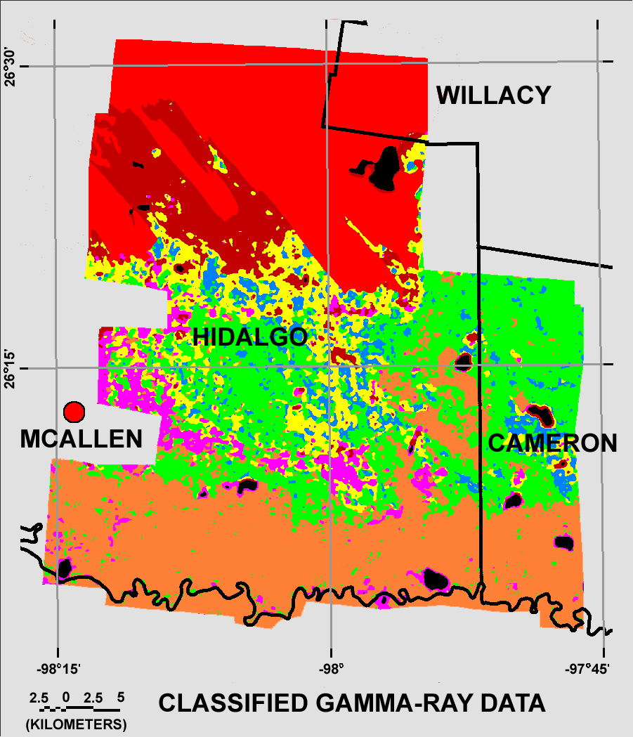Image showing the Goliad Formation as a red overlay.