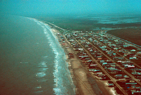 Western Louisiana coastline.