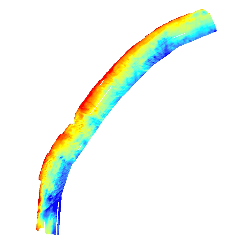 Map showing transgressive unconformity as stored within ArcMap Document.