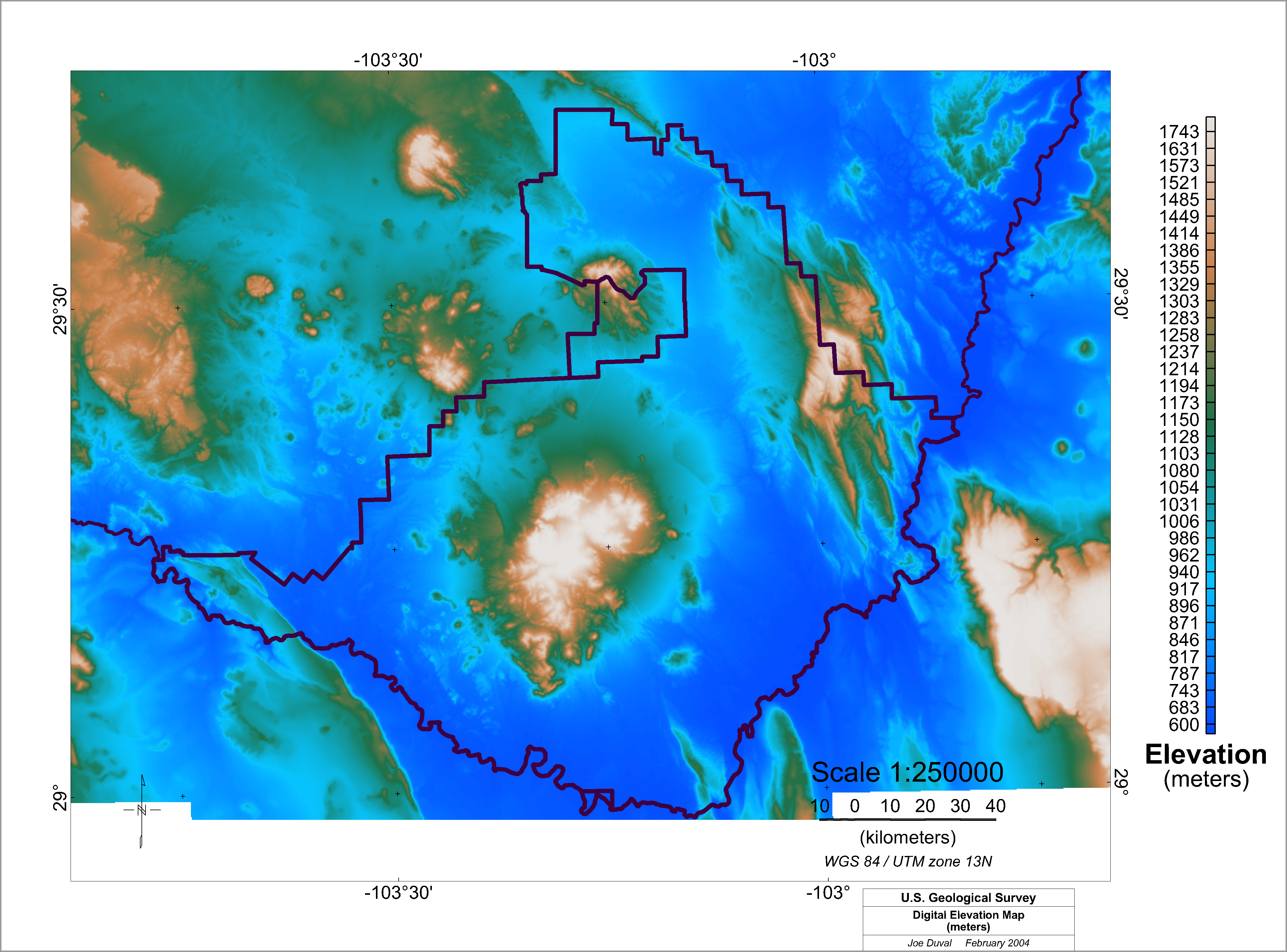 Image of digital elevation data.