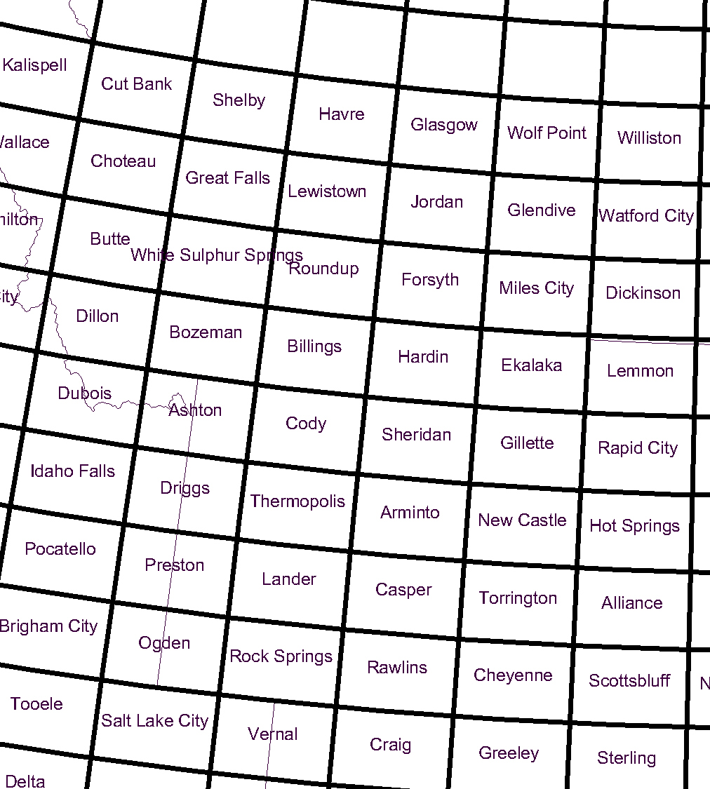 Image of index map of Wyoming and parts of surrounding States.
