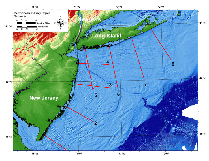 Image showing map of Transects.