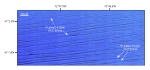 Figure 9. Detailed view of sedimentary furrows from the southwestern corner of NOAA survey H11255.