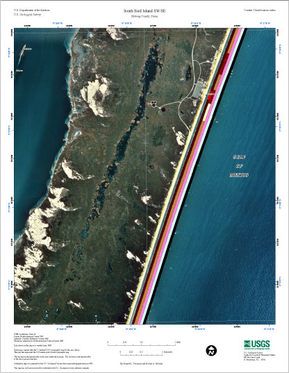 Coastal classification map for South Bird Island Southwest/Southeast