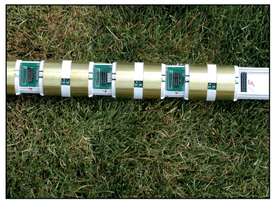 Figure 3 - Soil-moisture probes at 10-centimeter, 
20-centimeter, and 30-centimeter depths.