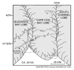 Figure 2. Regional paleogeographic map of Cape Cod and the Islands. 