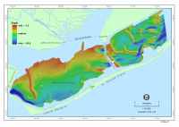 Figure 4. Bathymetric map of the Apalachicola Bay estuary. 