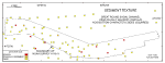 Figure 36.   Map showing the station locations used to verify the acoustic data color coded for sediment texture.  Hotter colors are coarser grained sediment; cooler colors are finer grained sediments. See key for sediment classifications. 