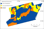 Figure 19. Map showing distribution of sedimentary environments.  