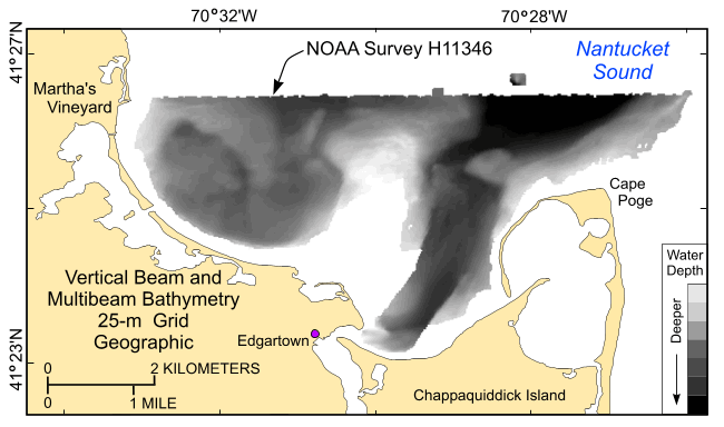 Thumbnail image showing the 25-m gridded bathymetry collected during NOAA survey H11346 in Geographic